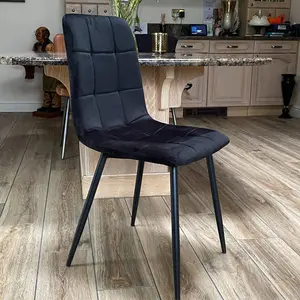 Eyre Upholstered Dining Chair Black