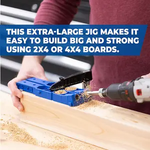 Kreg Pocket-Hole Jig XL - Creates pocket hole joints with twice as strong as standard pocket-hole joints