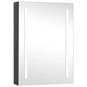 Berkfield LED Bathroom Mirror Cabinet 50x13x70 cm