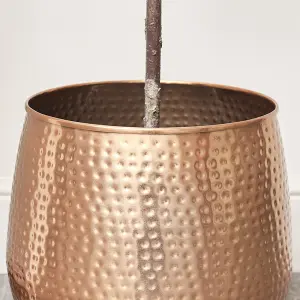 Melody Maison Large Copper Hammered Metal Planter