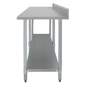 Commercial Stainless Steel Catering Table - 7ft Wide