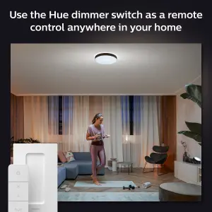 Philips Hue White Ambiance Enrave extra large ceiling light Black