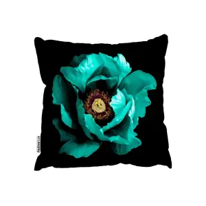 Cushions - Cyan Peony Flower (Cushion) / 60cm x 60cm