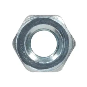 Sealey Steel Nut M3 Zinc DIN 934 Pack of 100 Pieces Metric Hex With Bag SN3