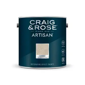 Craig & Rose Artisan European Stone Textured effect Matt Topcoat Special effect paint, 2.5L