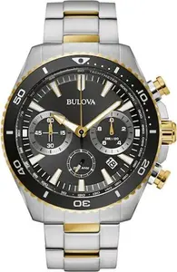 Bulova High Precision Chronograph Men's Two-Tone Stainless Steel Bracelet Watch