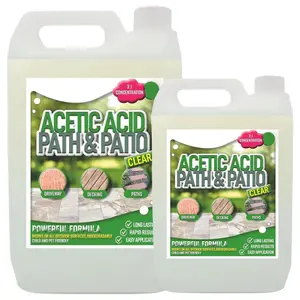 1 x 5 Litres Garden Acetic Acid Vinegar Strong Concentrated Outdoor Cleaner