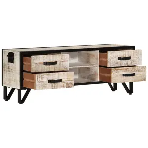 Berkfield TV Cabinet 110x30x41 cm Solid Acacia Wood