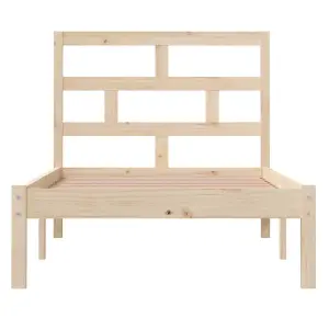 Berkfield Bed Frame Solid Wood 90x190 cm 3FT Single