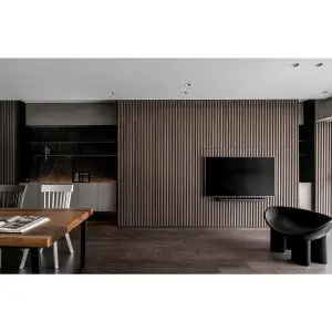 Premium Acoustic Slat Wall Panel 2.4m x 0.6m Walnut