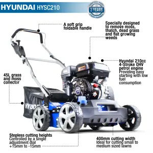 Hyundai (W)400mm 212cc Raker & scarifier