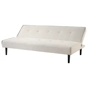 Beliani Retro Sofa Bed VISBY Light Beige