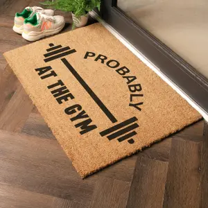 Probably At The Gym Doormat (90 x 60cm)