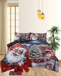 Christmas Santa Vibes Xmas DUVET SET 3D Print Polycotton Bedding Set