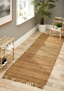 Jute Extra Natural Brown Rug - 80cm X 150cm Rectangle