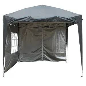 SunDaze Anthracite Side Panel with Zipper for 3x3M Pop Up Gazebo Tent 1 Piece