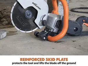 Evolution R230DCTX 230mm Electric Disc Cutter Concrete Saw, Bladeless. 230V