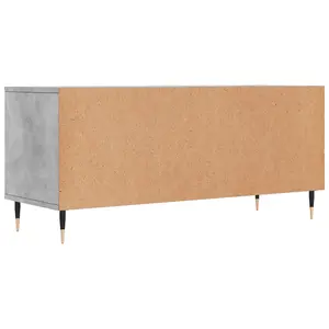 Berkfield TV Cabinet Concrete Grey 100x34.5x44.5 cm Engineered Wood