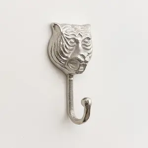 Melody Maison Silver Tiger Head Wall Hook