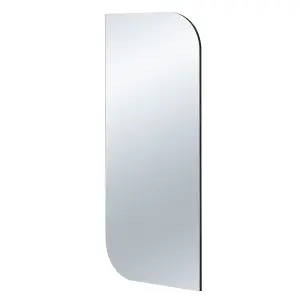 Large Irregular Full Length Mirror Black