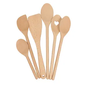 Argon Tableware 6 Piece Wood Cooking Spoon (Set of 6)