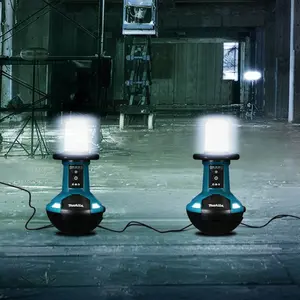 Makita DML810 18v 240v LXT LED Self Balancing Upright Area Work Site Light x 2