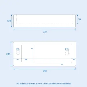 Nes Home 500mm White Water Closet with Basin and Back To Wall Toilet