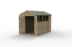 4LIFE Apex Shed 6x10 - Double Door - 4 Window