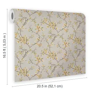 Boutique Eliza Summer Floral Smooth Wallpaper