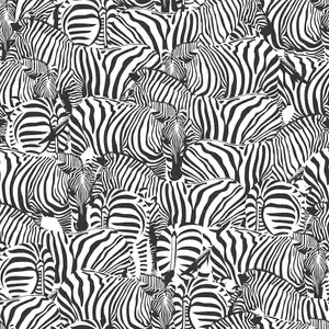 Bobbi Beck eco-friendly black zebra wallpaper