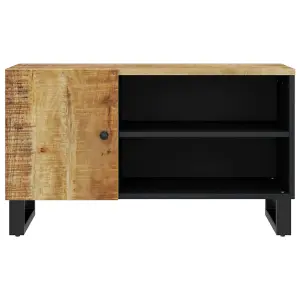 Berkfield TV Cabinet 80x33x46 cm Solid Wood Mango&Engineered Wood