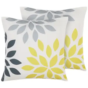 Set of 2 Outdoor Cushions RIALE Multicolour