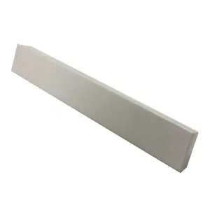 HomeSmart 5x Plastic UPVC Fascia and Soffit Board Straight Butt Joint, 300mm x 40mm, Round Edge