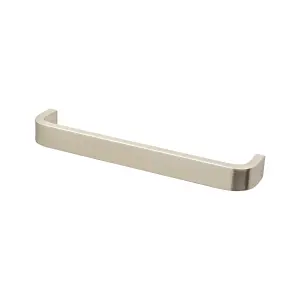 DecorAndDecor - SABLE Brushed Nickel D-Shape Flat Kitchen Door Cabinet Cupboard Pull Handles - 160mm - Pair