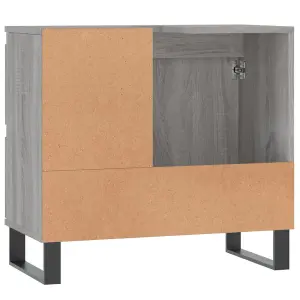 Berkfield Bathroom Cabinet Grey Sonoma 65x33x60 cm Engineered Wood