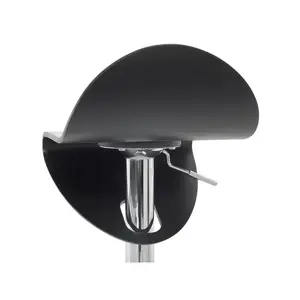 Lisa 80cm Height Adjustable Swivel Bar Stool Black