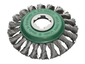 Lessmann 472.85X X-Lock Stainless Steel Knot Bevel Brush 115mm Non Spark