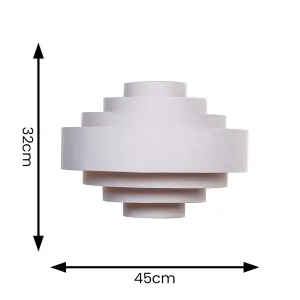 ValueLights Sette Grey Ceiling Pendant Shade