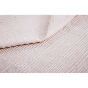 Hopelynn Striped Square Throw Cushion Blush Pink