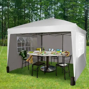 MCC Direct Gazebo 3x3 Pop up with Sides White