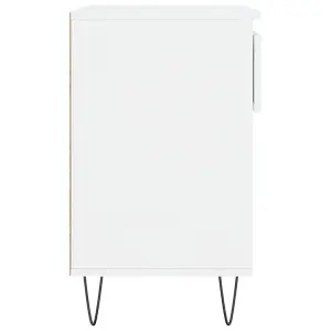 Shoe Cabinet High Gloss White 70x36x60 cm Engineered Wood