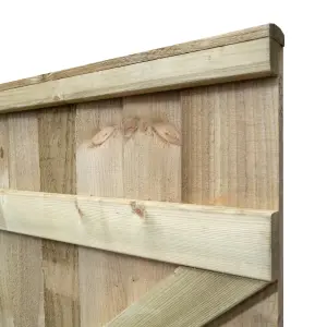 Rowlinson Featheredge Square Top Wooden Gate