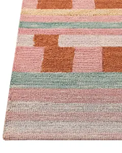 Wool Area Rug 200 x 200 cm Multicolour YOMRA