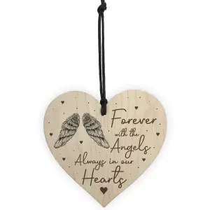 Always In Our Hearts Memorial Gift Hanging Plaque Mum Dad Nan Grandad Memorial