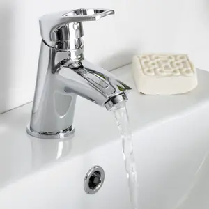 Bristan Mercury Standard Chrome effect Basin Mixer Tap