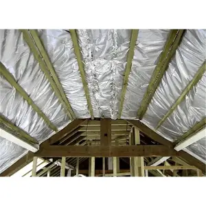 PACK OF 5 (Total 5 Units) - Multifoil Roof / Loft Insulating Vapour Barrier - 10000mm x 1200mm