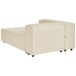 Corner Sofa APRICA Beige Fabric Right Hand