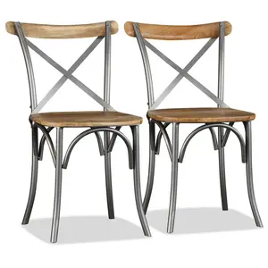 Arreola Dining Chair (Set of 4) Brown/Gray