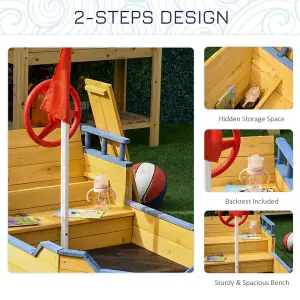 Sand pit Kids Children Sandpit Wooden Pirate Ship