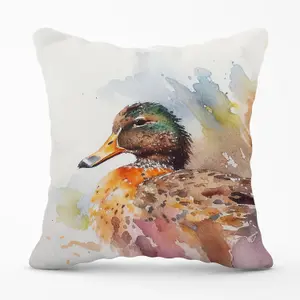 Mallard Watercolour Outdoor Cushion 45cm x 45cm